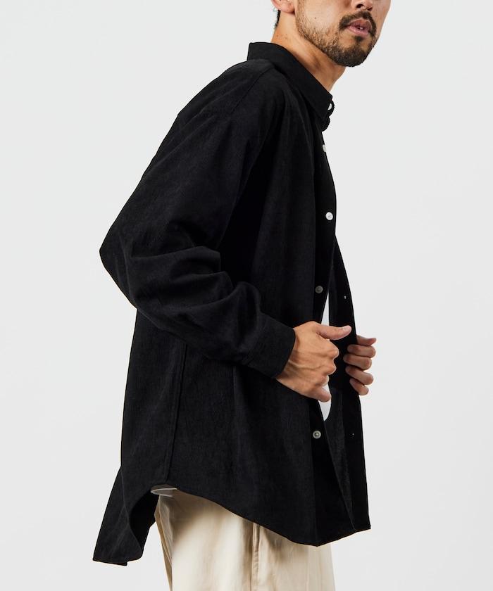 寬鬆版型燈芯絨常規領襯衫