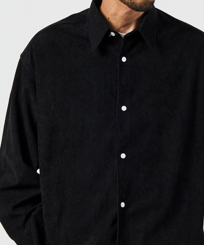 寬鬆版型燈芯絨常規領襯衫