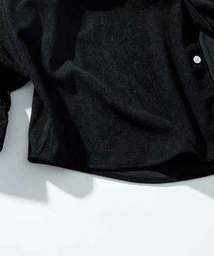 寬鬆版型燈芯絨常規領襯衫