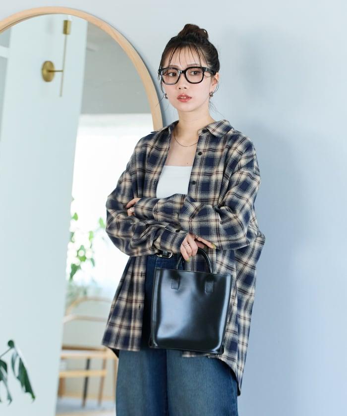 格紋 寬鬆襯衫
