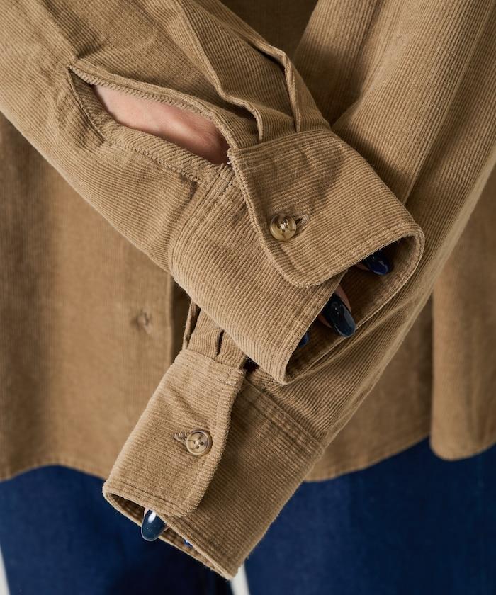 燈芯絨寬鬆襯衫