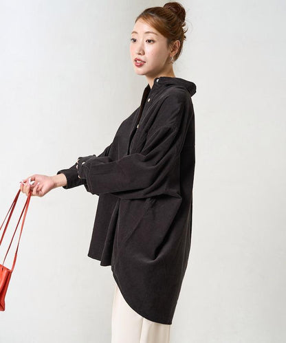 燈芯絨寬鬆襯衫