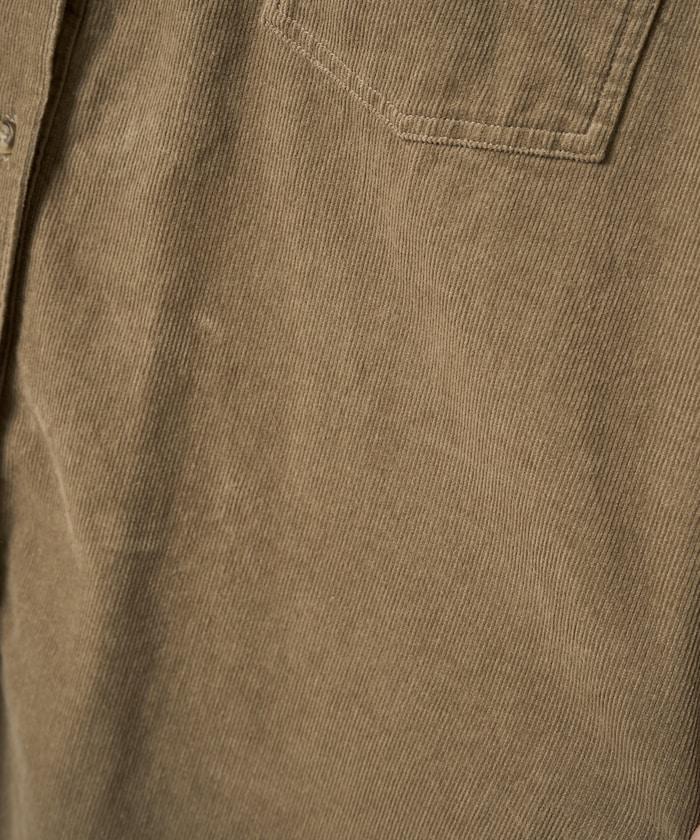 燈芯絨寬鬆襯衫