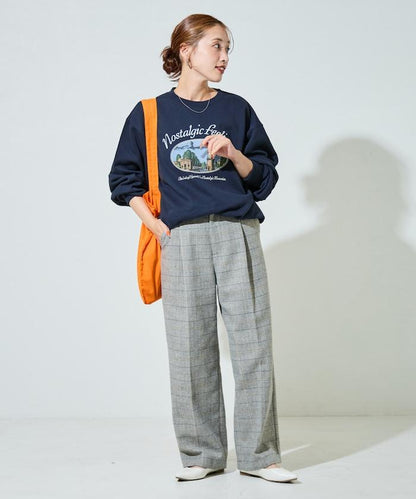 人字紋格子長褲（可搭配套裝）