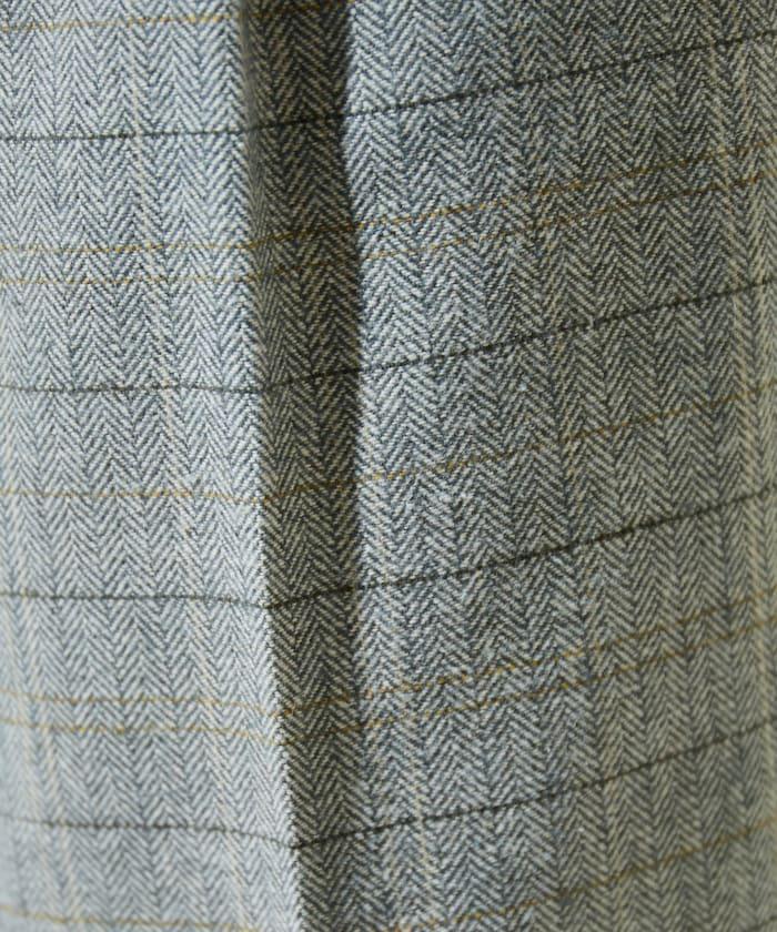 人字紋格子長褲（可搭配套裝）