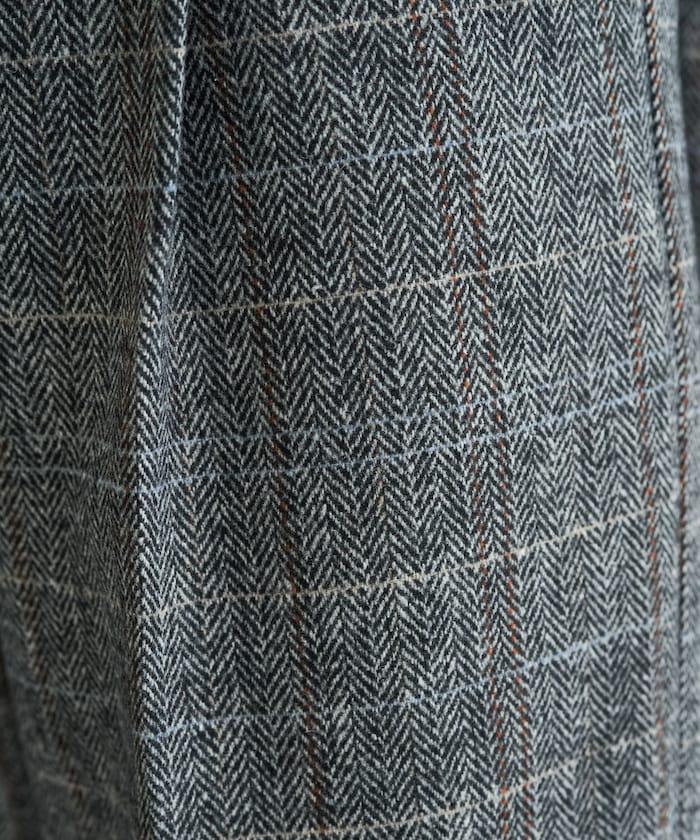 人字紋格子長褲（可搭配套裝）