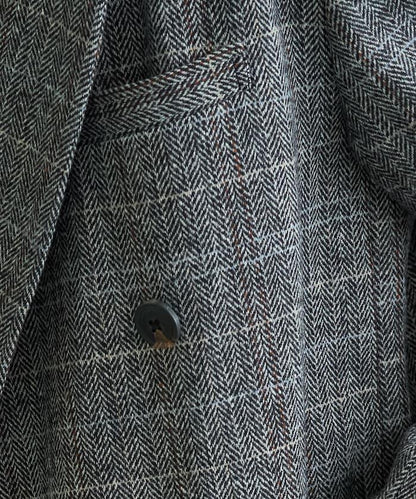 人字紋格子西裝外套（可搭配套裝）