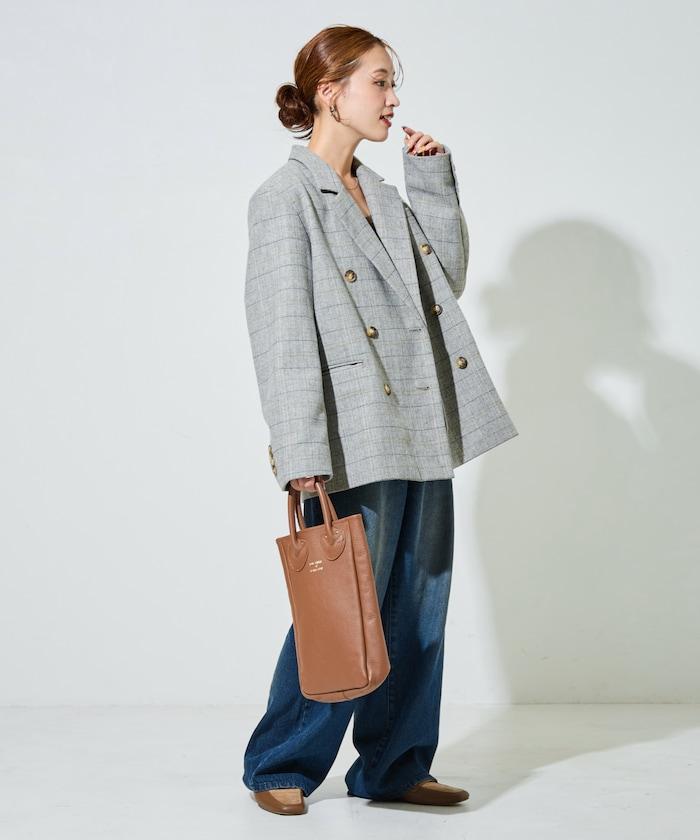 人字紋格子西裝外套（可搭配套裝）