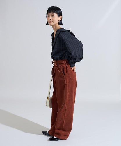 格紋水手領襯衫