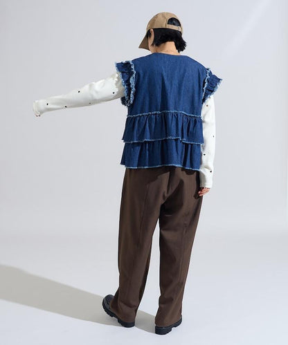 LANATEC 弧形休閒長褲＜可搭配套裝＞