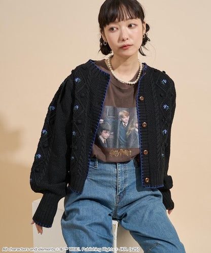 花卉刺繡開衫