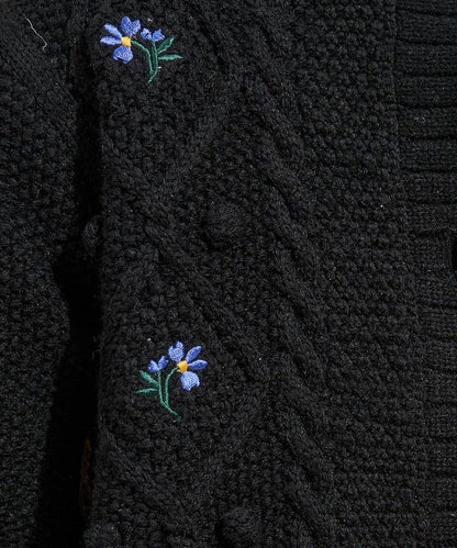 花卉刺繡開衫