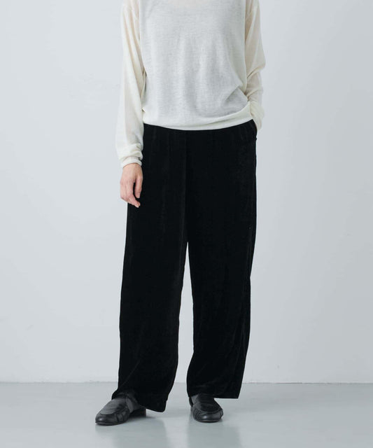 人造絲真絲天鵝絨長褲