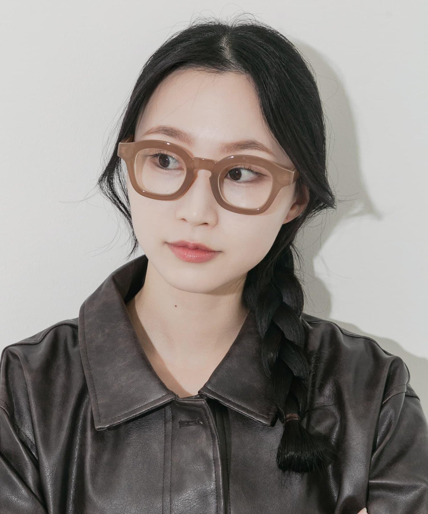 寬邊鏡框平光眼鏡