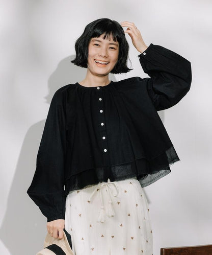 印度風層疊寬鬆襯衫