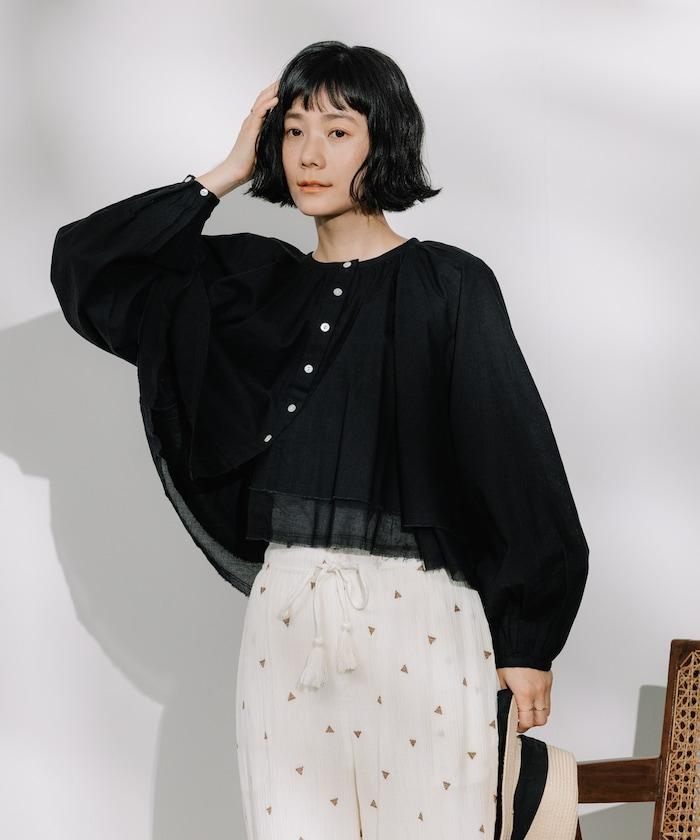 印度風層疊寬鬆襯衫