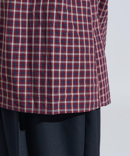 格紋水手領襯衫