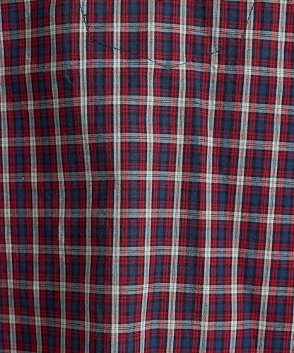 格紋水手領襯衫