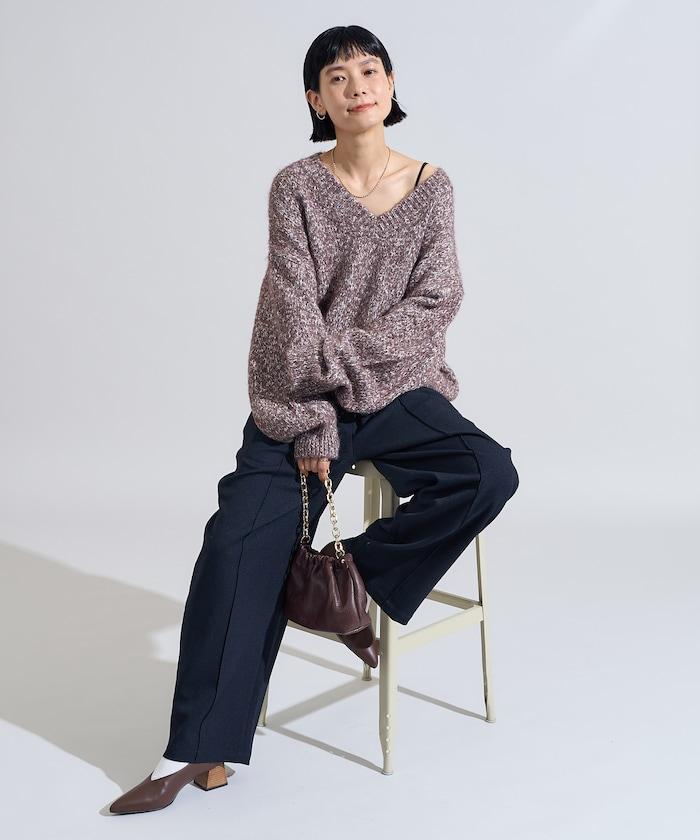 LANATEC 弧形休閒長褲＜可搭配套裝＞