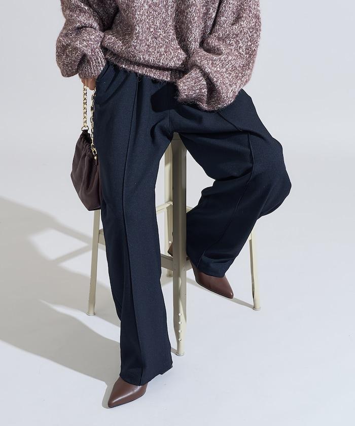 LANATEC 弧形休閒長褲＜可搭配套裝＞