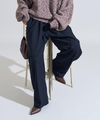 LANATEC 弧形休閒長褲＜可搭配套裝＞