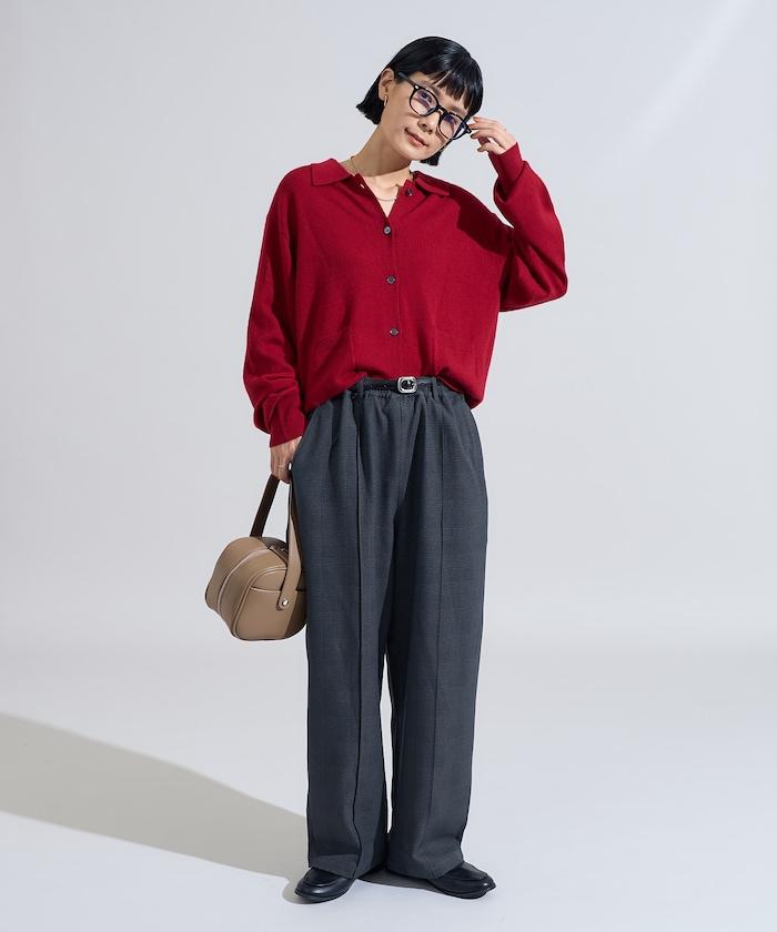 LANATEC 弧形休閒長褲＜可搭配套裝＞