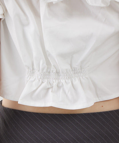 【mystic】[mline]玫瑰花頸帶襯衫