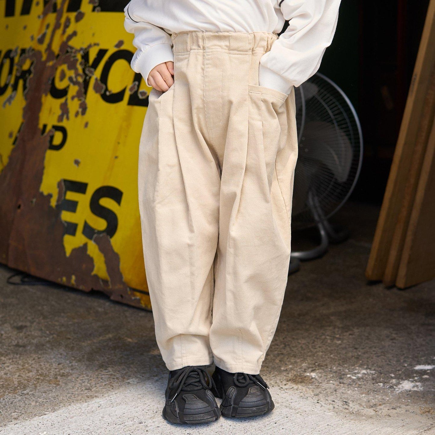 【MNCM】泡泡褶皺長褲