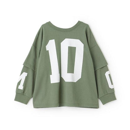 【MNCM】【正反兩穿】【舒適天竺棉】印花疊穿寬鬆T恤