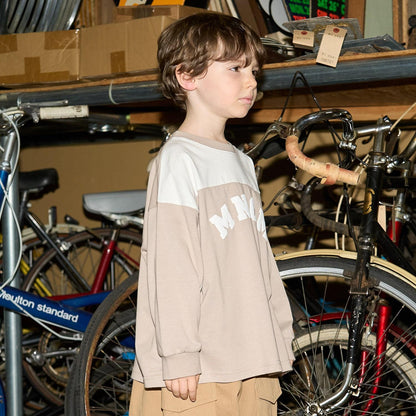 【MNCM】【舒適天竺棉】拼色寬鬆T恤