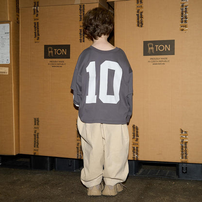 【MNCM】【正反兩穿】【舒適天竺棉】印花疊穿寬鬆T恤