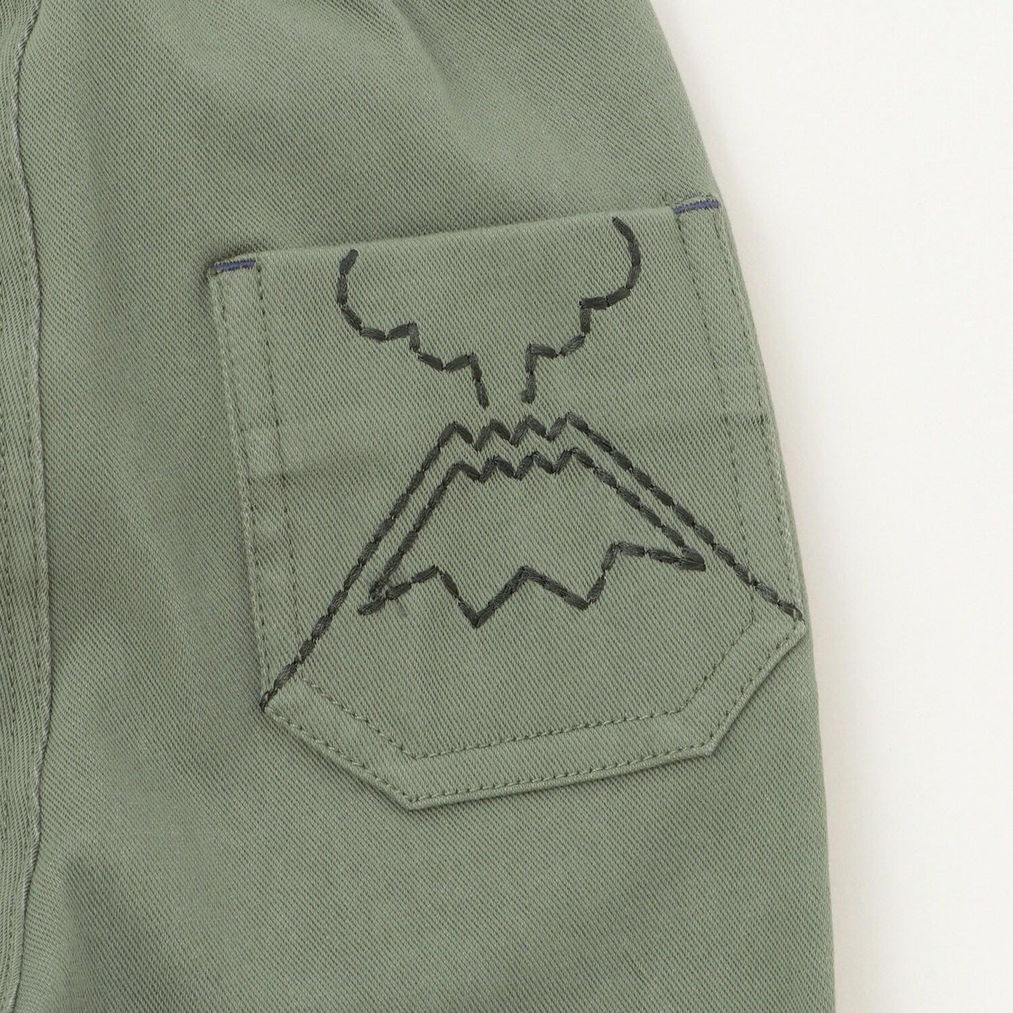 恐龍與火山長款錐形褲