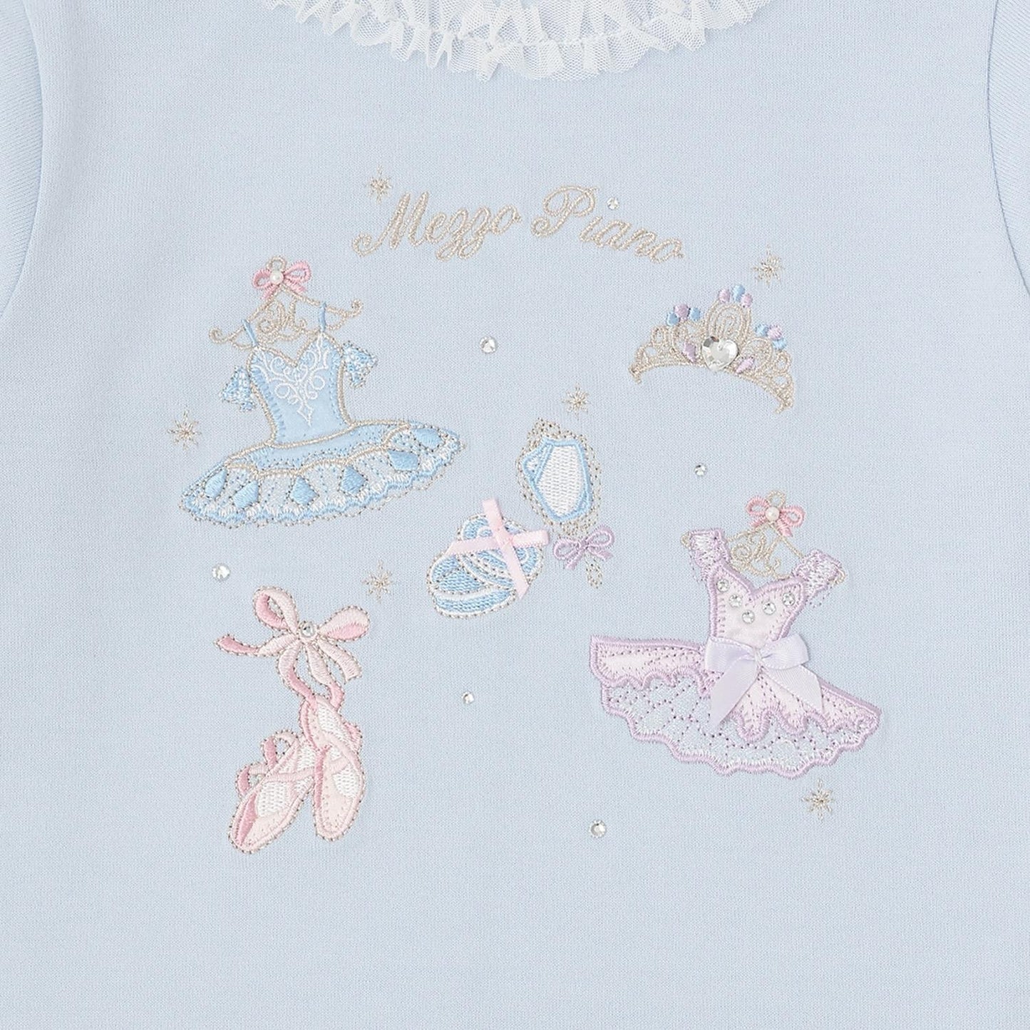 芭蕾刺繡長袖T恤