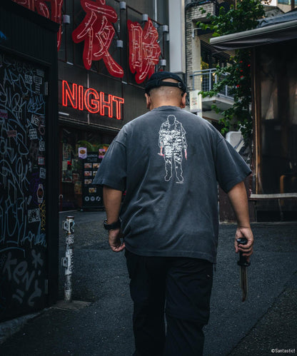 SAINT MICHAEL/GS_SS TEE/慘家-zange-/黑色