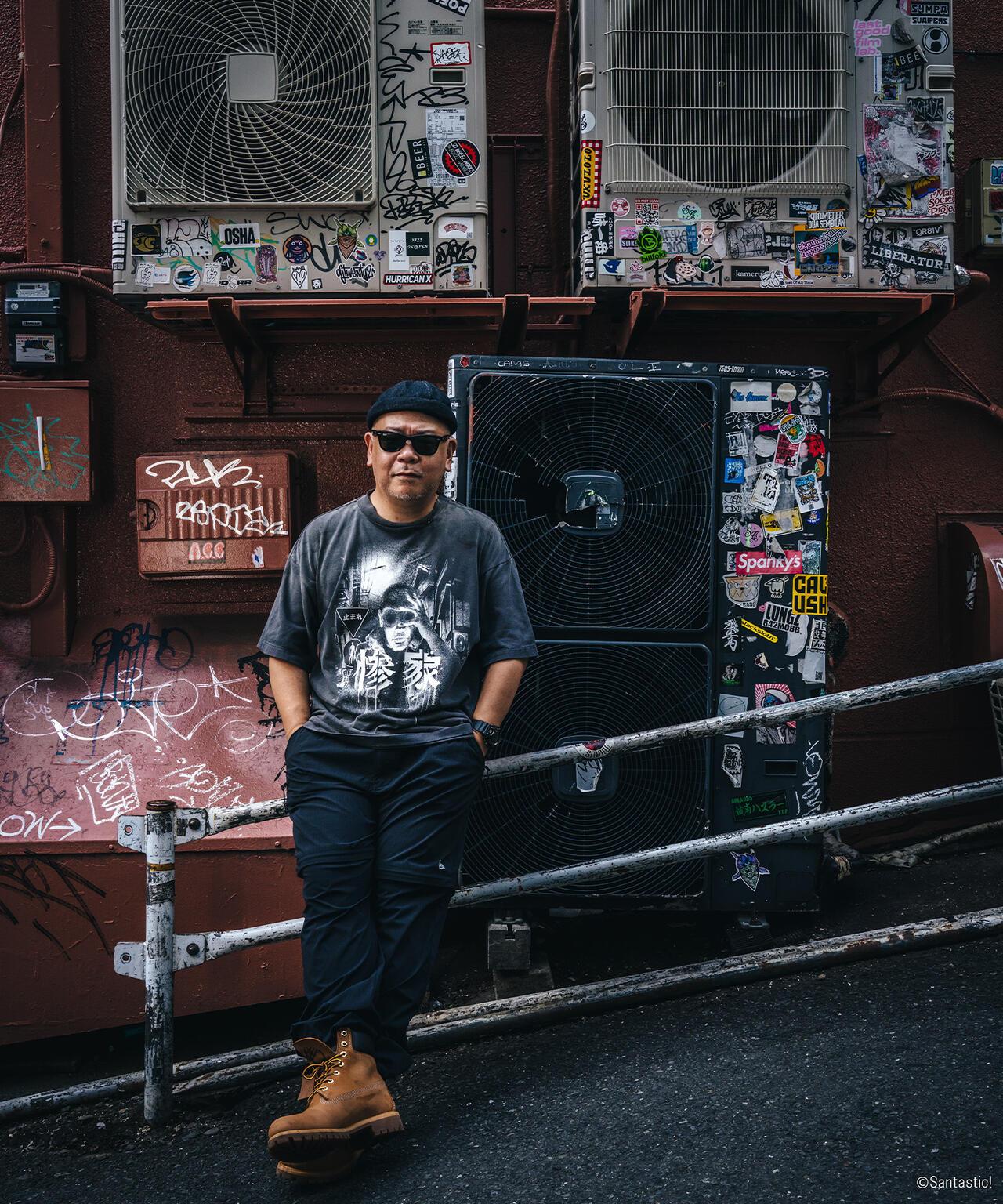SAINT MICHAEL/GS_SS TEE/慘家-zange-/黑色