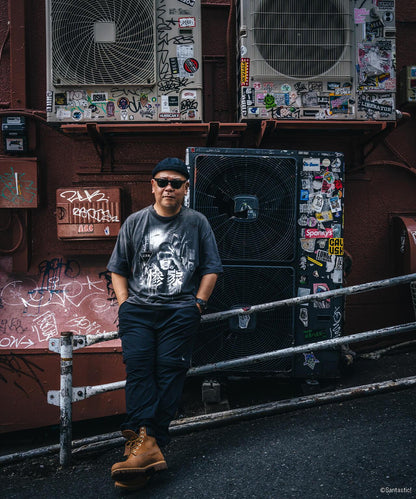 SAINT MICHAEL/GS_SS TEE/慘家-zange-/黑色