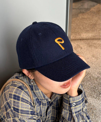 【UNISEX】毛呢棒球帽