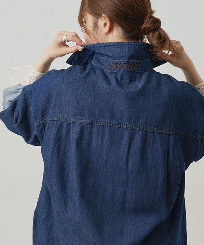 雙口袋牛仔襯衫