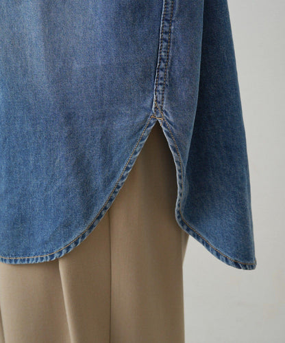 雙口袋牛仔襯衫