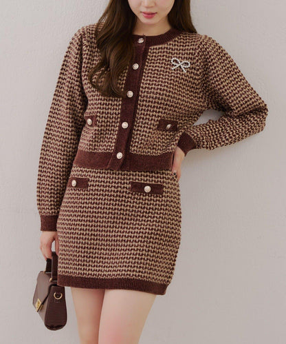 【RMAF】金屬絲亮片粗花呢套裝