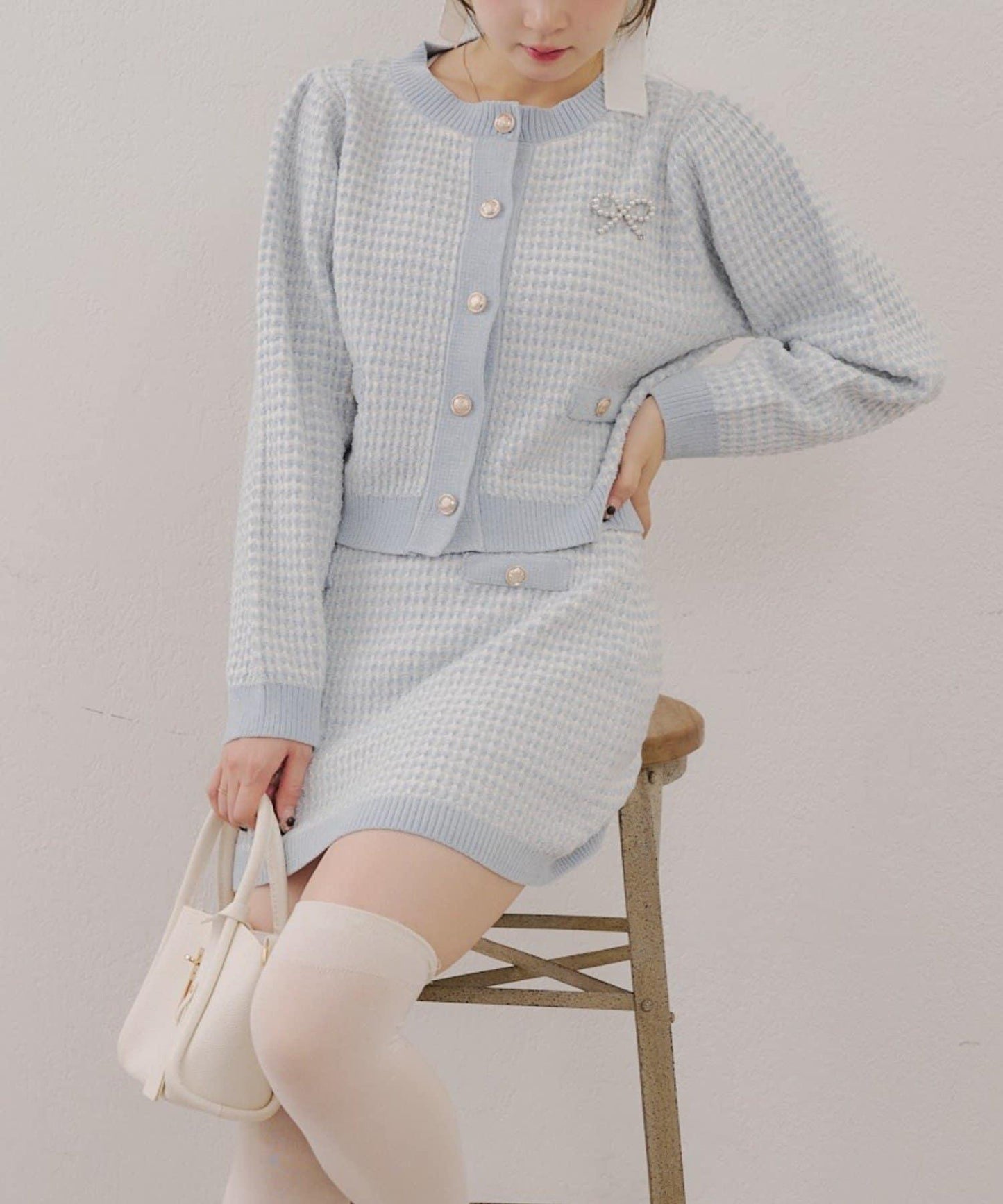 【RMAF】金屬絲亮片粗花呢套裝