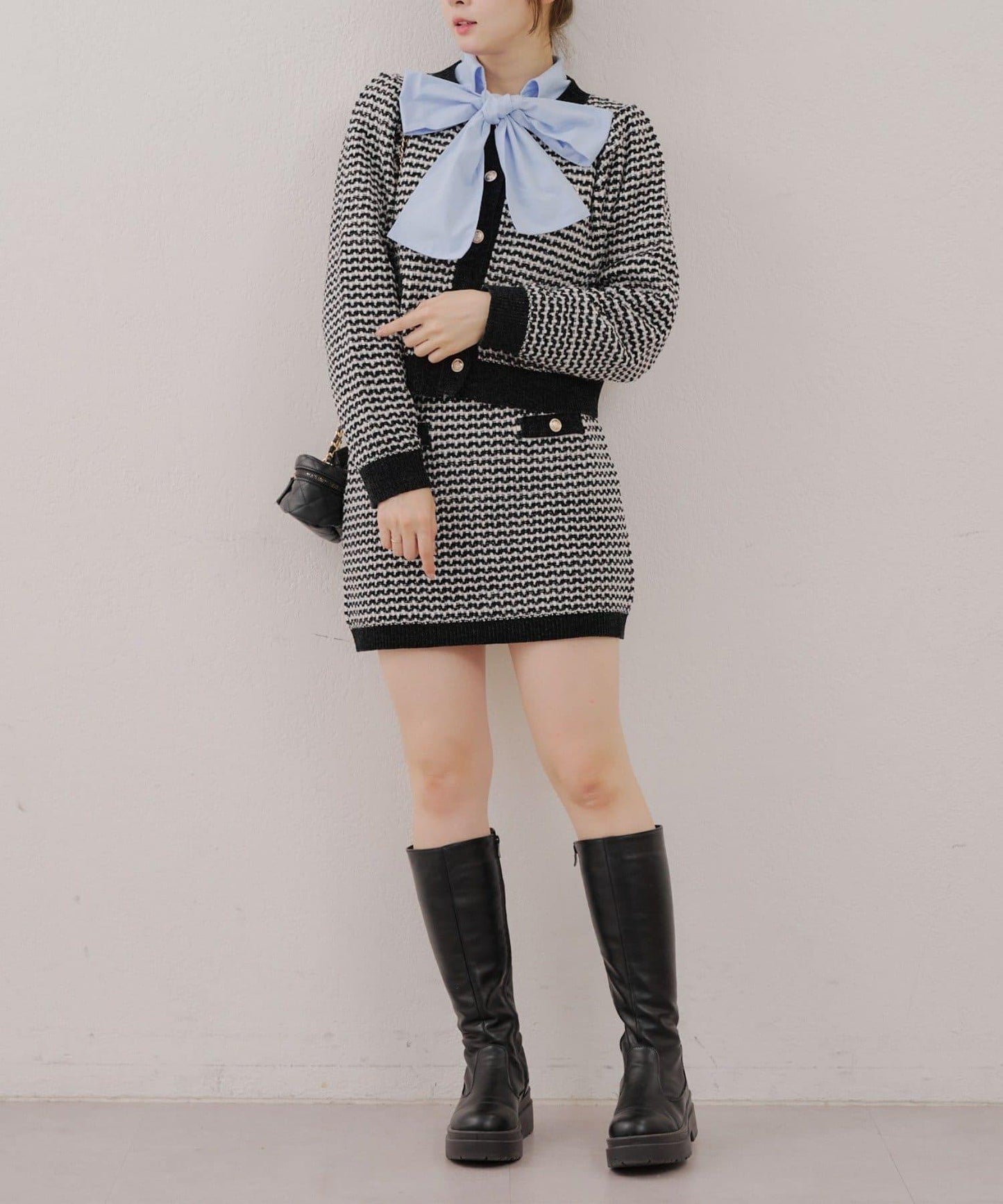 【RMAF】金屬絲亮片粗花呢套裝