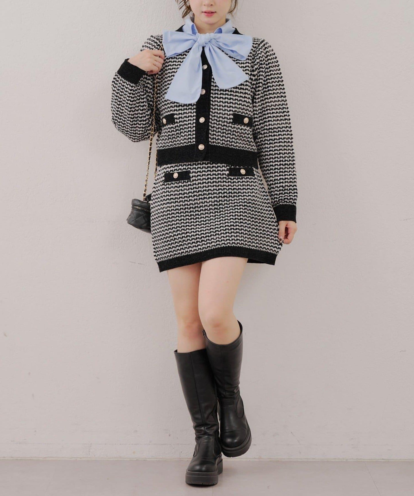 【RMAF】金屬絲亮片粗花呢套裝