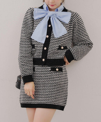 【RMAF】金屬絲亮片粗花呢套裝