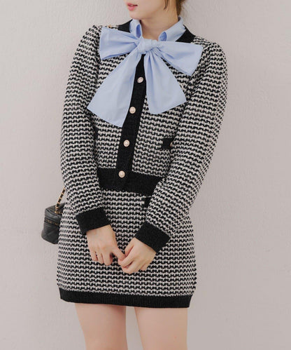 【RMAF】金屬絲亮片粗花呢套裝