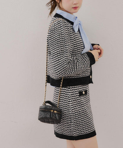 【RMAF】金屬絲亮片粗花呢套裝