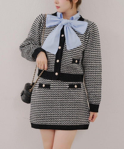 【RMAF】金屬絲亮片粗花呢套裝