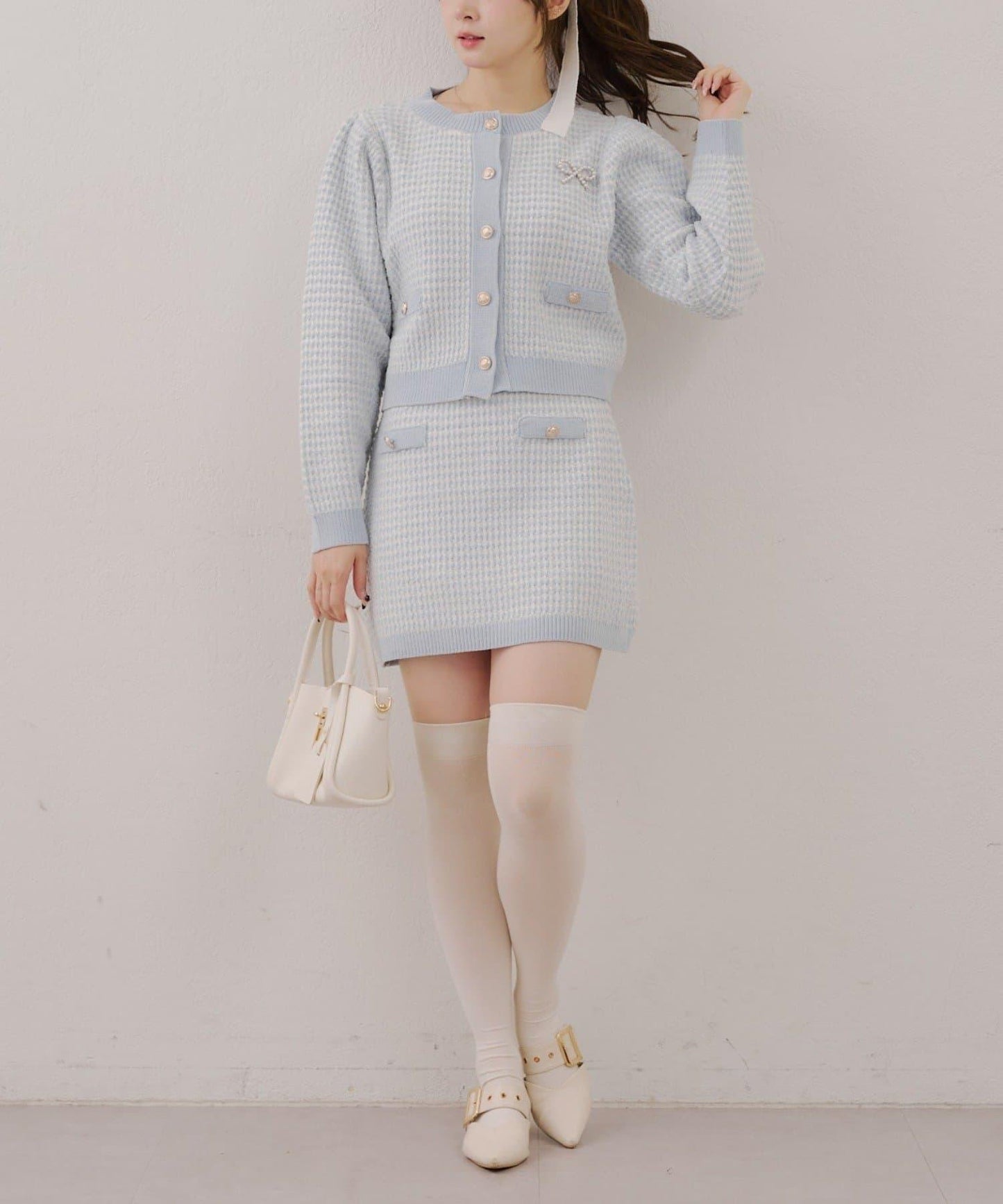 【RMAF】金屬絲亮片粗花呢套裝