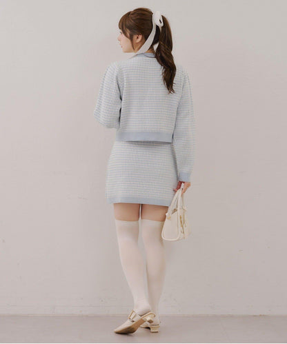 【RMAF】金屬絲亮片粗花呢套裝