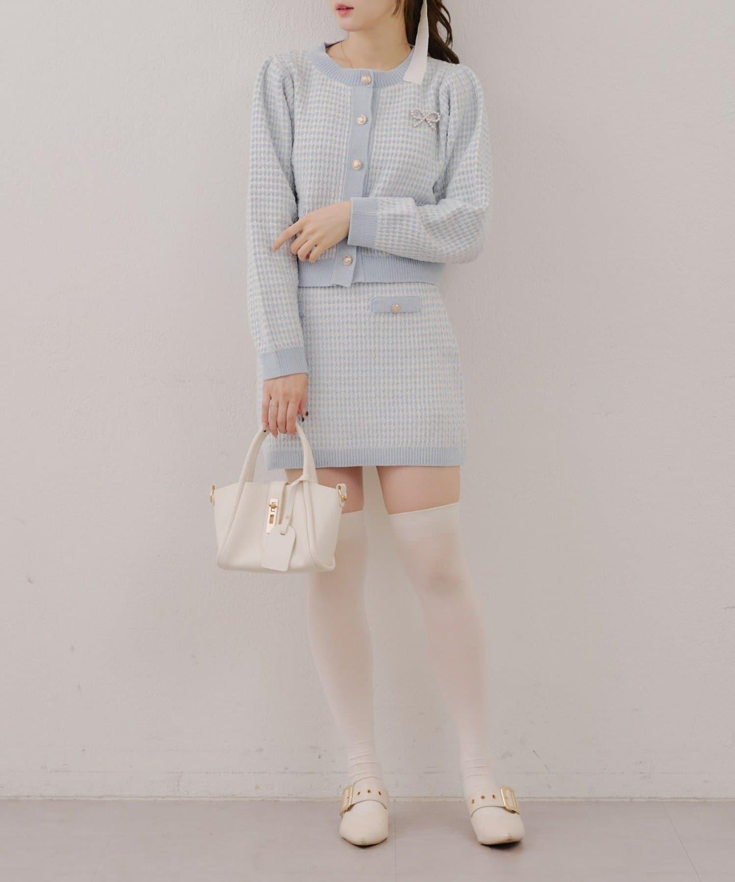 【RMAF】金屬絲亮片粗花呢套裝